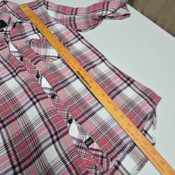 Rails Shirt Womens Small Pink Flannel Button Up Long Sleeve Lightweight‎ Soft - Picture 10 of 11